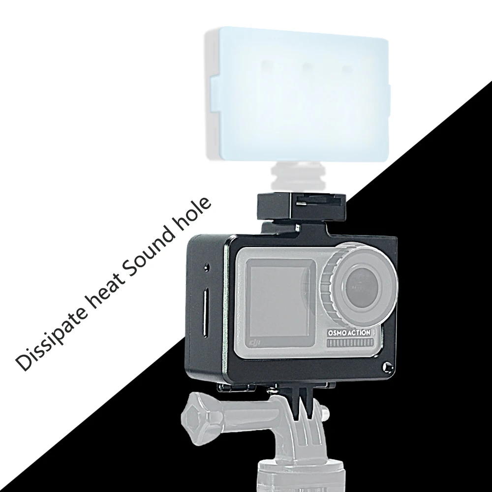 Mcoplus Action Camera Dji Aluminum Alloy Protective Frame Shell Cage For DJI Osmo Action Camera Mount Holder Adapter accessories