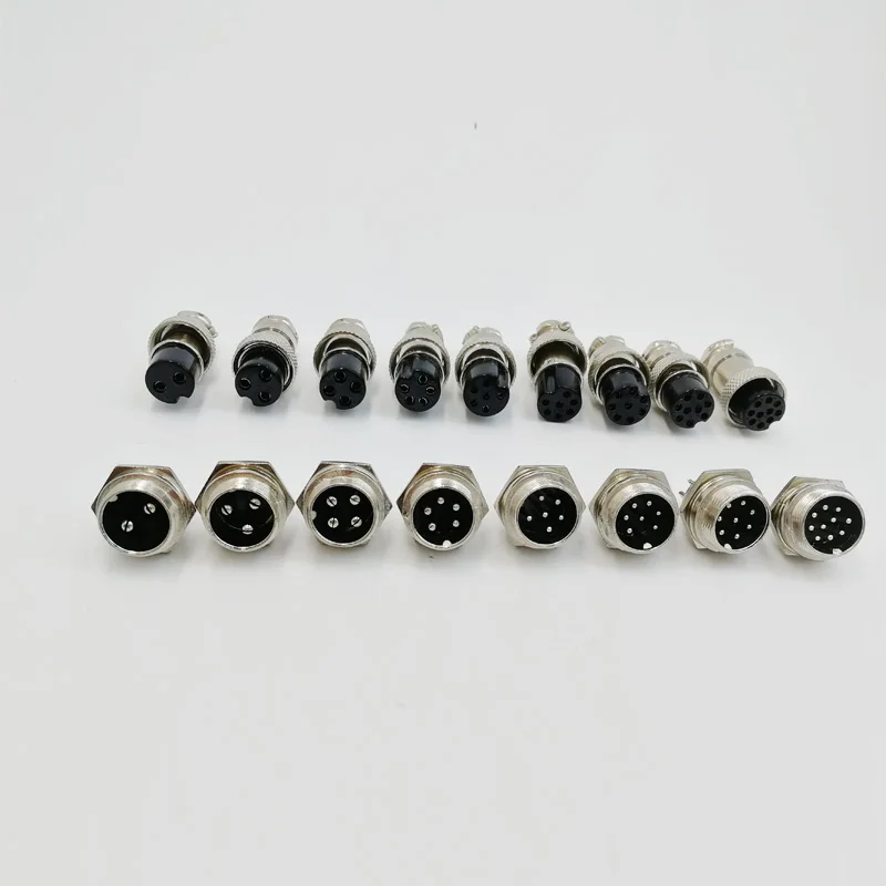 

GX16 Aviation Cable Connector 2Pin 3pin 4pin 5pin 6pin 7pin 8pin 9pin 10pin Male Plug & Female Socket Connectors 16mm