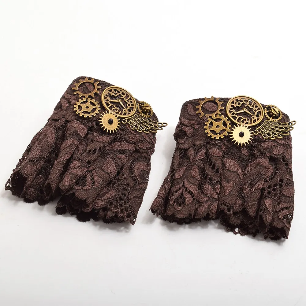 Steampunk Women Gothic Punk Lolita Cosplay Gloves