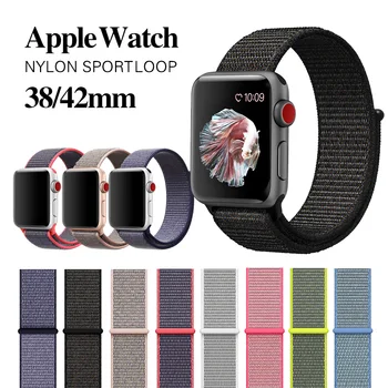 

Strap For Apple Watch band apple watch 5 4 3 band 44mm/40mm Sport loop iwatch band 54321mm 38mm correa pulseira nylon watchband