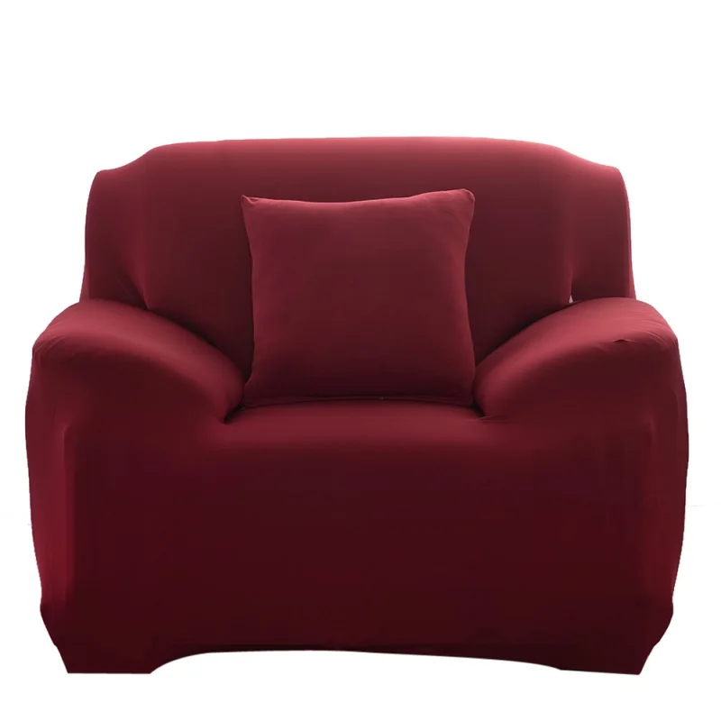 Растягивающийся чехол для дивана большая эластичность чехол для дивана диван для влюбленных мебельный чехол короткий дизайн машинная стирка диван Slipcover32 - Цвет: Wine Red