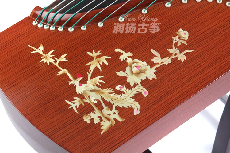 Старшие красные деревянные игры guzheng Аутентичные Музыкальные инструменты EMS