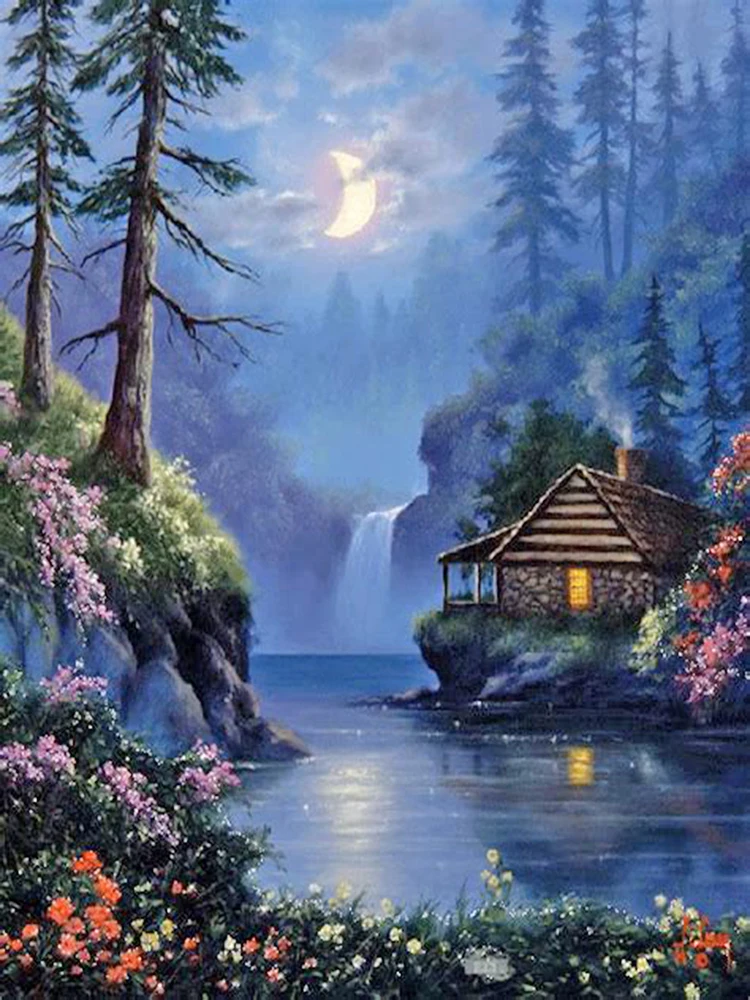 CANX40023409风景小屋40X50