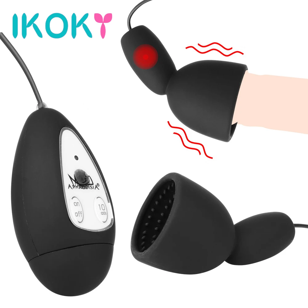 IKOKY Вибраторы для глаз Массажер 10 частотный мужской мастурбатор чашка интимные