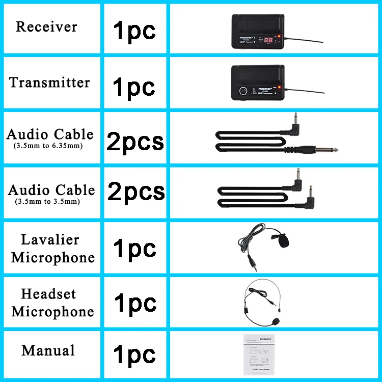 FB-U03-2 50 Wireless Microphones