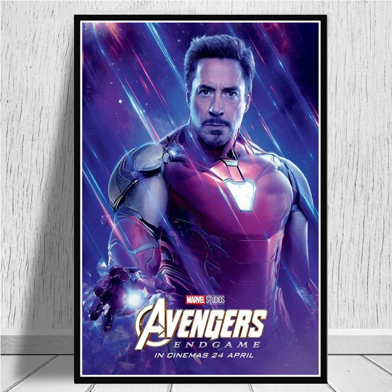 Us 299 30 Offposter Prints Avengers Endgame Character Iron Man Thor Captain America Marvel Movie Art Wall Pictures For Living Room Home Decor In