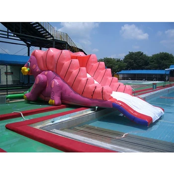 Price PVC Dinosaur Water Inflatable Bouncer Pool Water Slide With Blower Forkids