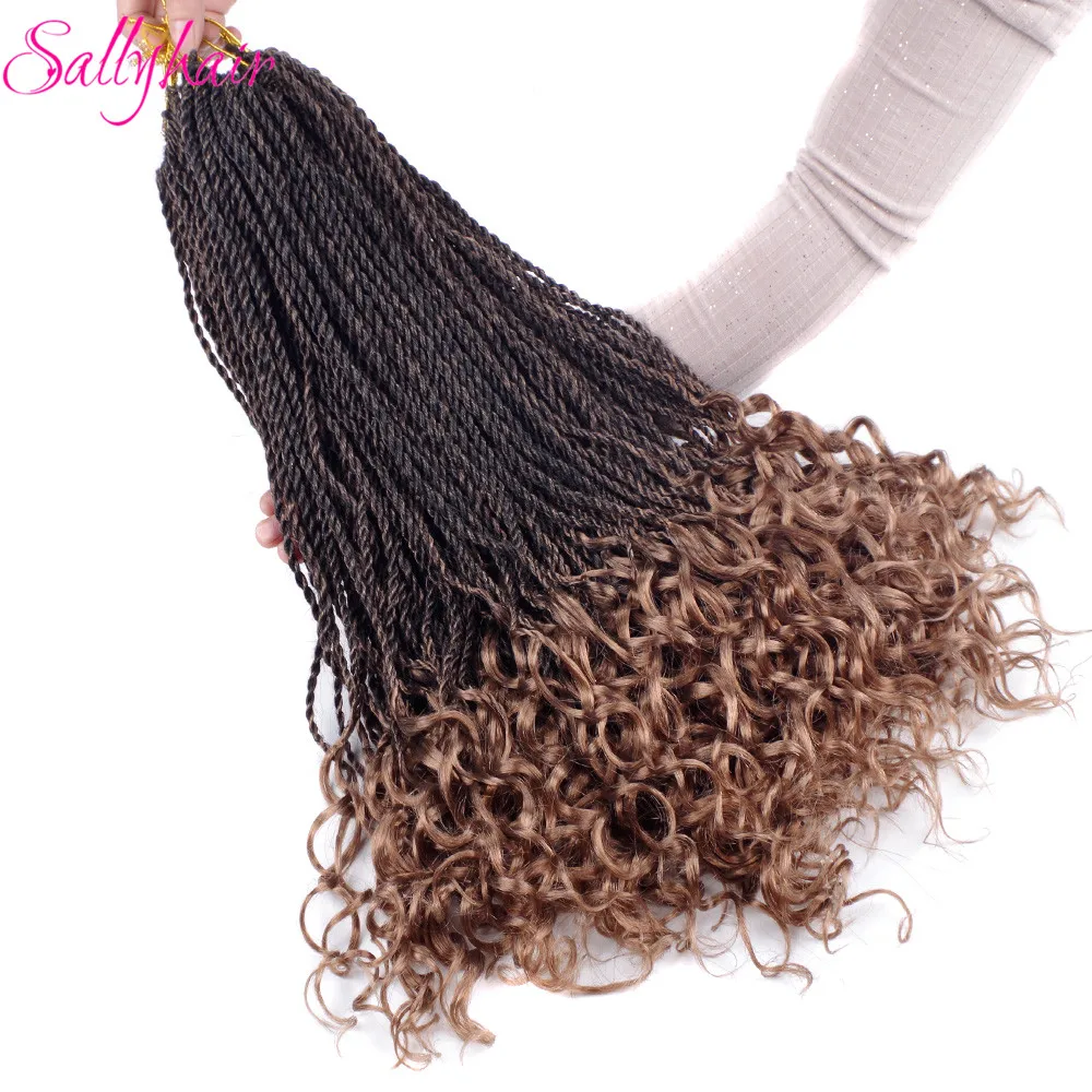 Senegal Twist Braids Extensions Ombre Braiding Hair Crochet Braids Mixed Color (31)_