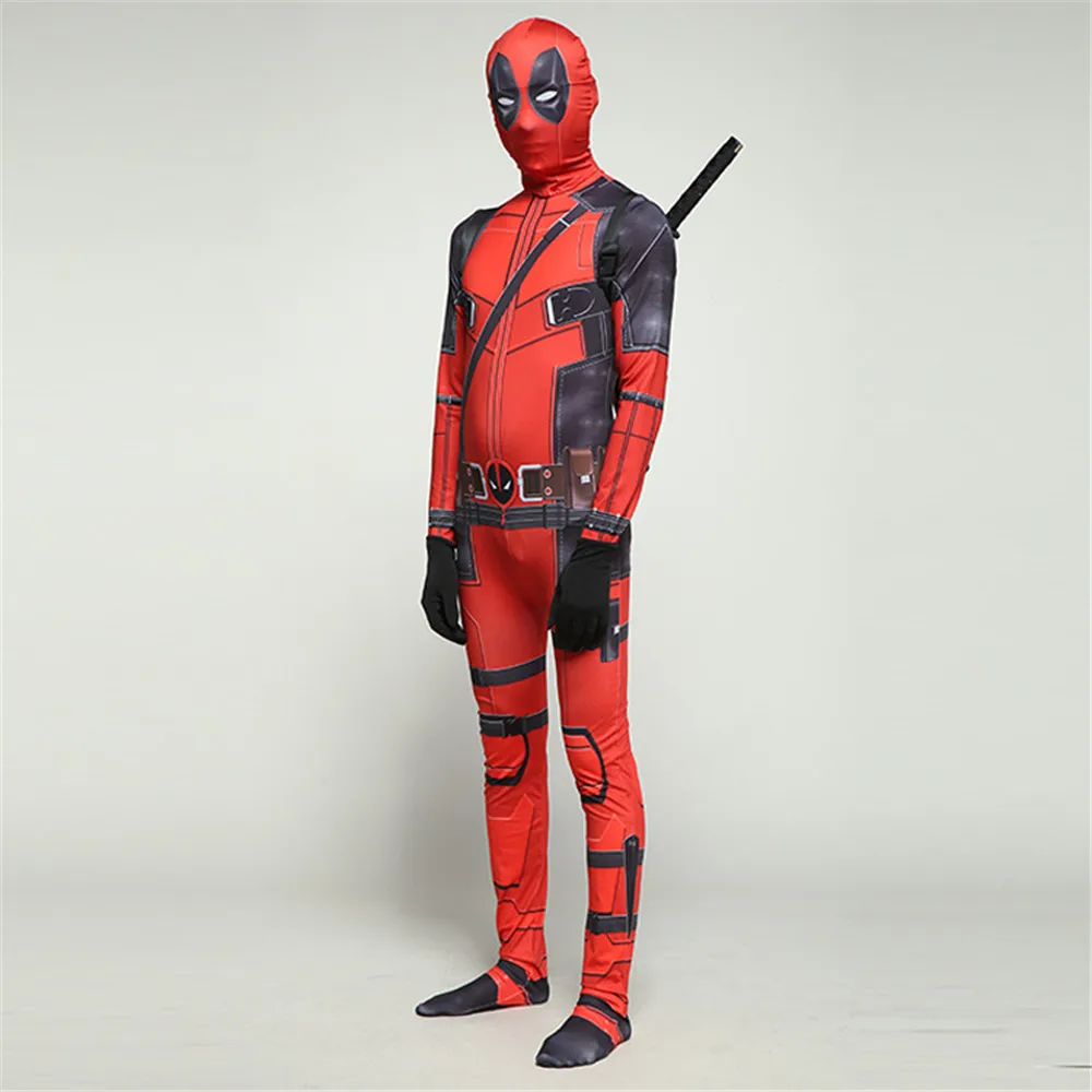Детский костюм Deadpool 2 супергероев из спандекса для Хэллоуина|Праздничные
