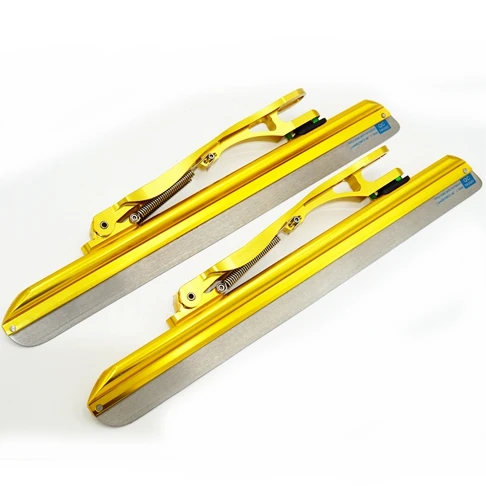380mm Length SzBlaZe 6061 труба из алюминиевого сплава с длинным треком, скоростные лезвия для катания на коньках 60HRC вывих скейт обувь нож 1,1 мм рама - Цвет: 380mm Length
