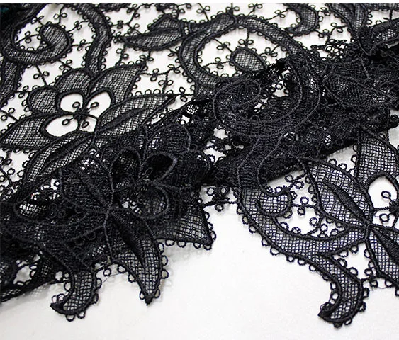 Q94 тяжелая полиэфирная нить Водорастворимая кружевная ткань вышивка Qipao платье свадебная ткань трехмерный цветок