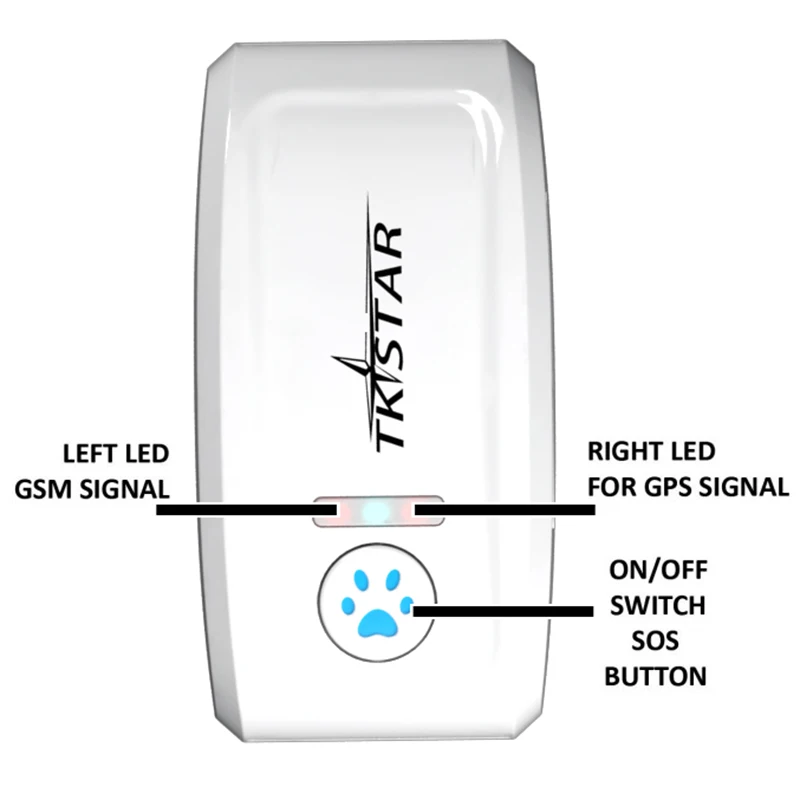 

High Quality Mini Pet GPS Locator Real-time Tracking Overspeed Alert For Dog Cat Mobile Phone VE