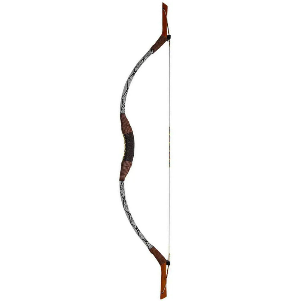 

Traditional Bow and Arrow Retrograde Bow Hunting Shooting Pure Hand-made Cowhide Skywave Bow Both Hands Available