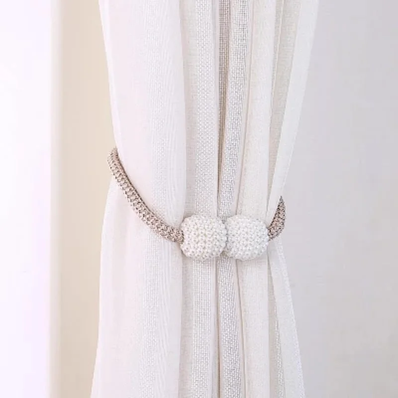 silver ball tie backs