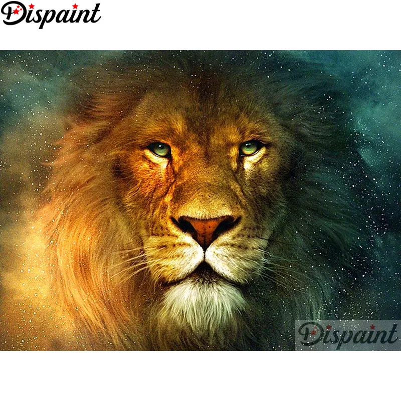 Animal Fierce Lion Diamond Painting Full drill Embroidery Cross Stitch Kit //3223