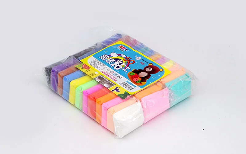 Hand Gum Play dough Fluffy Slime Super Light Clay Modeling Polymer Clay Sand Fidget Plasticine Rubber Mud Toys for Children