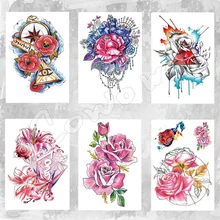 Body Art Beauty Makeup Pink Sexy Triangle Eyes Tattoo 8D Waterproof Temporary Tattoo Stickers