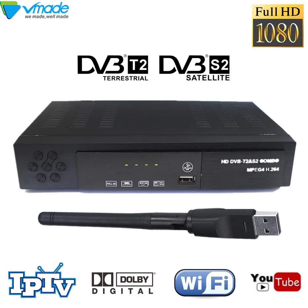 HD цифровое спутниковое приемник DVB T2 S2 комбо ТВ тюнер dvb + 8902 поддерживает YouTube