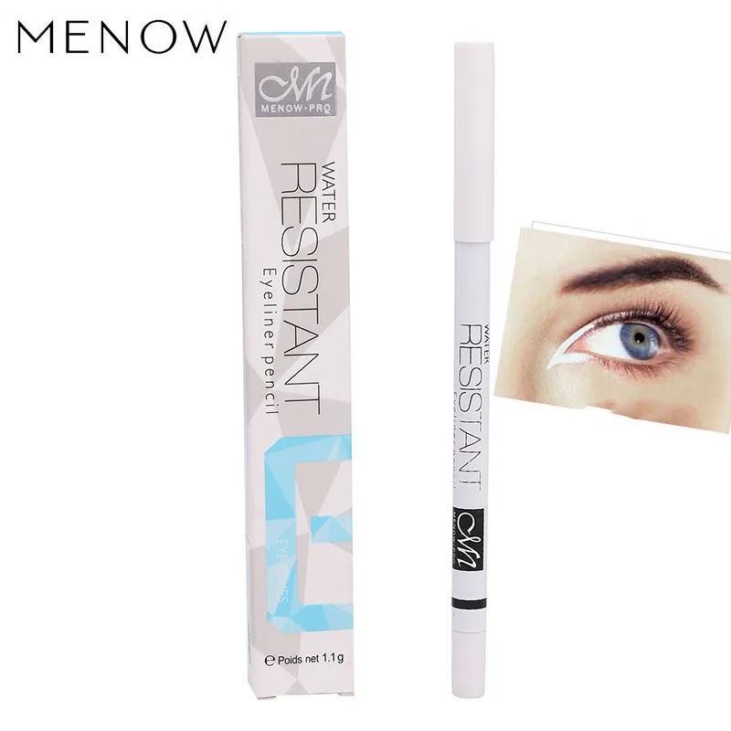 MENOW 1 Piece Sexy Beauty White Waterproof Eyeliner Pencil Easy Wearing Long Lasting Makeup Cosmetic Gift |