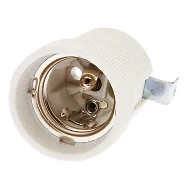 wholesale and retail 8pc 9pin ceramic vacuum tube socket valve base for el504 el519 audio amps parts free shipping IWHD Ceramic E27 Socket Lamp Holder Base Bulb Free Shipping