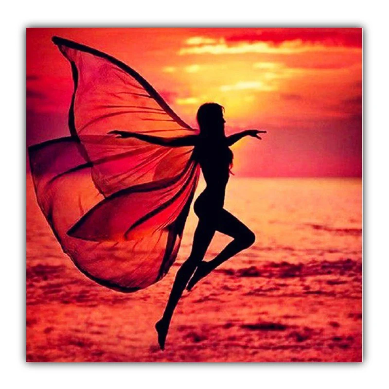 

5D DIY Diamond Painting Angel Square filled with diamond mosaic embroidery home decoration landscape image of rhinestones