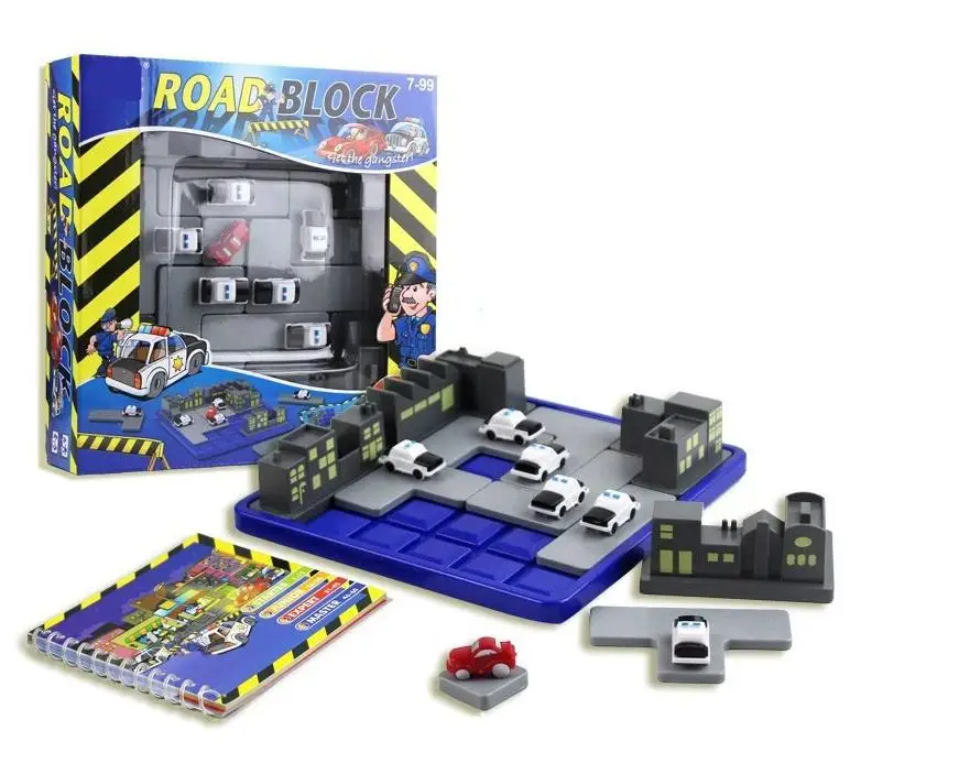 

60/120 Challenges Road Block Puzzle Toy For Children Thief Game IQ Reasoning Logic Board Game Intelligence Toy Kid Gift