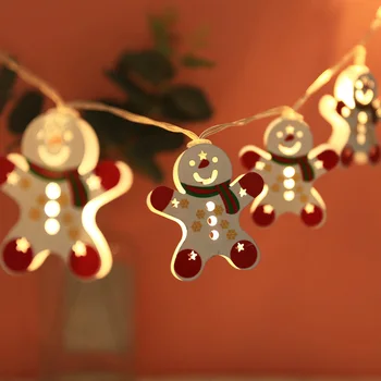

1.1M 10leds Lovely Santa Claus LED String Light Waterproof Christmas New Year Decoration Garland
