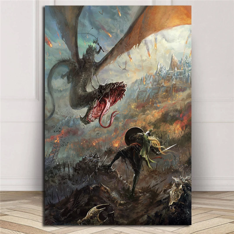 

Lord Of The Rings Wall Art LOTR Poster And Print Canvas Painting Decorative Picture For Modern Bedroom Home Decor Accessories