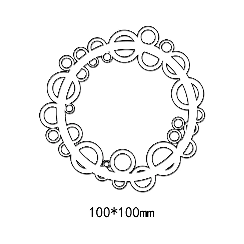 

Bubble Circle Frames for Greeting Card Scrapbook Album Creative DIY Embossing Paper Craft Special Design Stamps Dies New