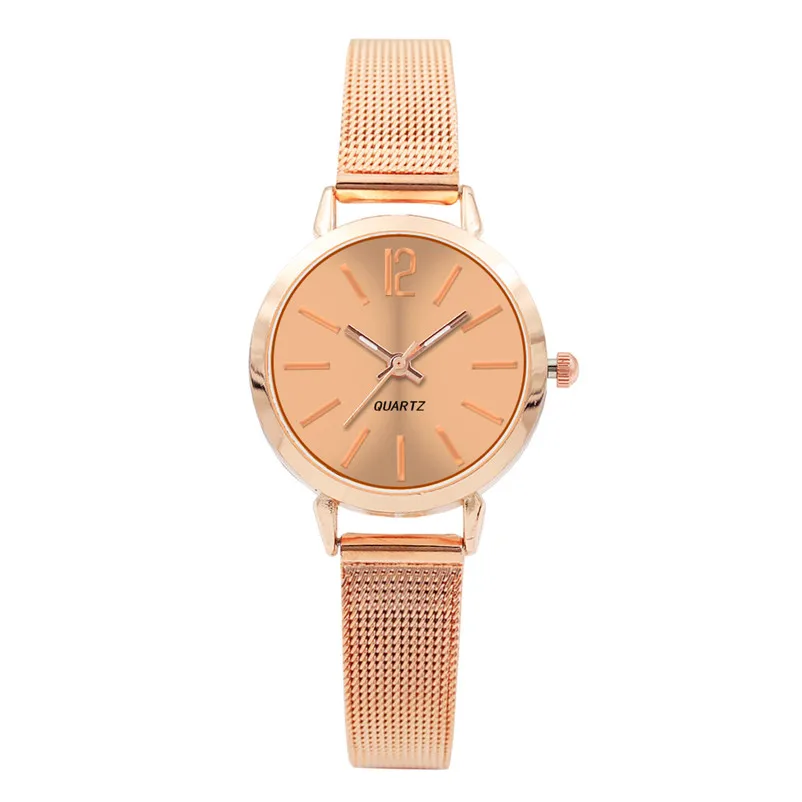 Fashion Women's Watches Simple casual watches Classic Stainless Steel Analog Quartz Wrist Watch clock relogio feminino J20 (1)