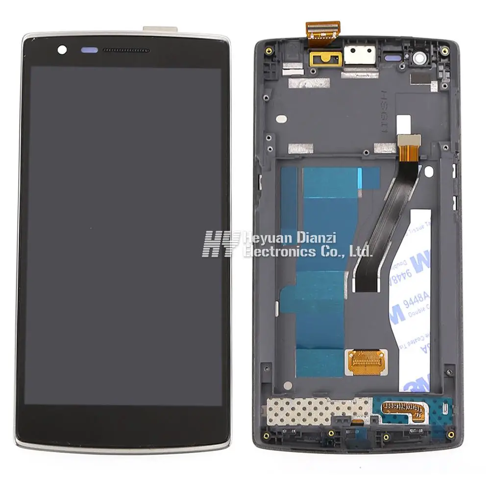 100 Original Lcd Display Touch Screen Digitizer Assembly With Frame For One Plus One For One
