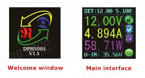RUIDENG DPH5005 Buck-boost Converter Constant Voltage Current Programmable Digital Control Power Supply Color LCD Voltmeter 50V 5A