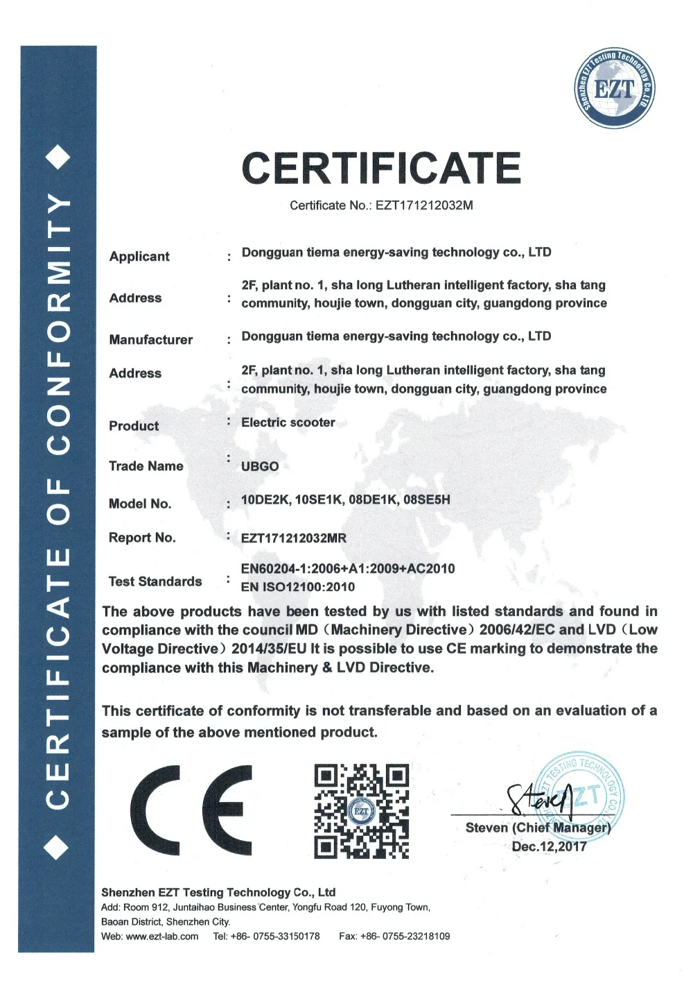 ce md certificate