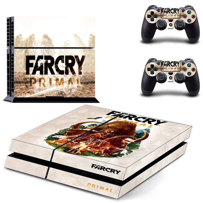 Far Cry Primal Наклейка для PS4 наклейка для sony Playstation 4 консоль защитная пленка+ 2 шт. контроллеры 6 моделей