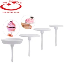 4 шт./компл. торт, стойка для торта Торт игла для цветка ногтей выпечки ToolsIcing крем Отделка Инструмент