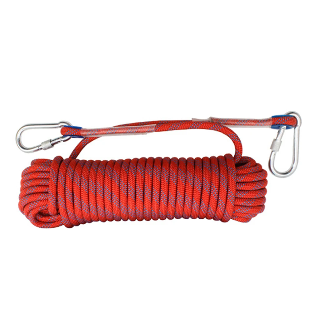 30M Outdoor Climbing Rope Rock 48 Strands 1100kg Hight Strength Survival Paracord Safety Ropes 10mm Climbing Rope Accessory