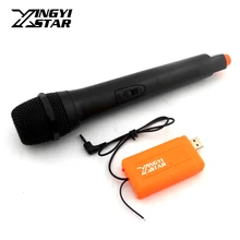 USB 3,5 мм разъем приемник VHF беспроводной микрофон система караоке микрофон для ПК компьютер мультимедиа динамический микрофон Microfono