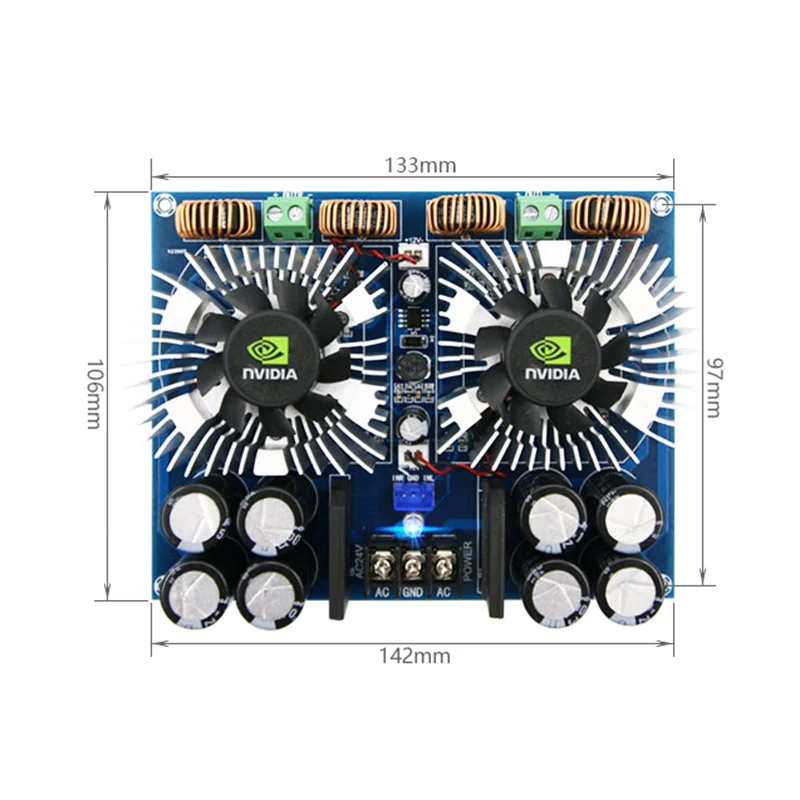 AIYIMA TDA8954TH цифровой аудио усилитель Совет 420 W * 2 высокой Мощность двухканальный
