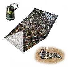 Конверт камуфляж двойное аварийное одеяло портативный наружный аварийный алюминиевый пленочный спасательный коврик Снежная земля сохраняет тепло инструмент