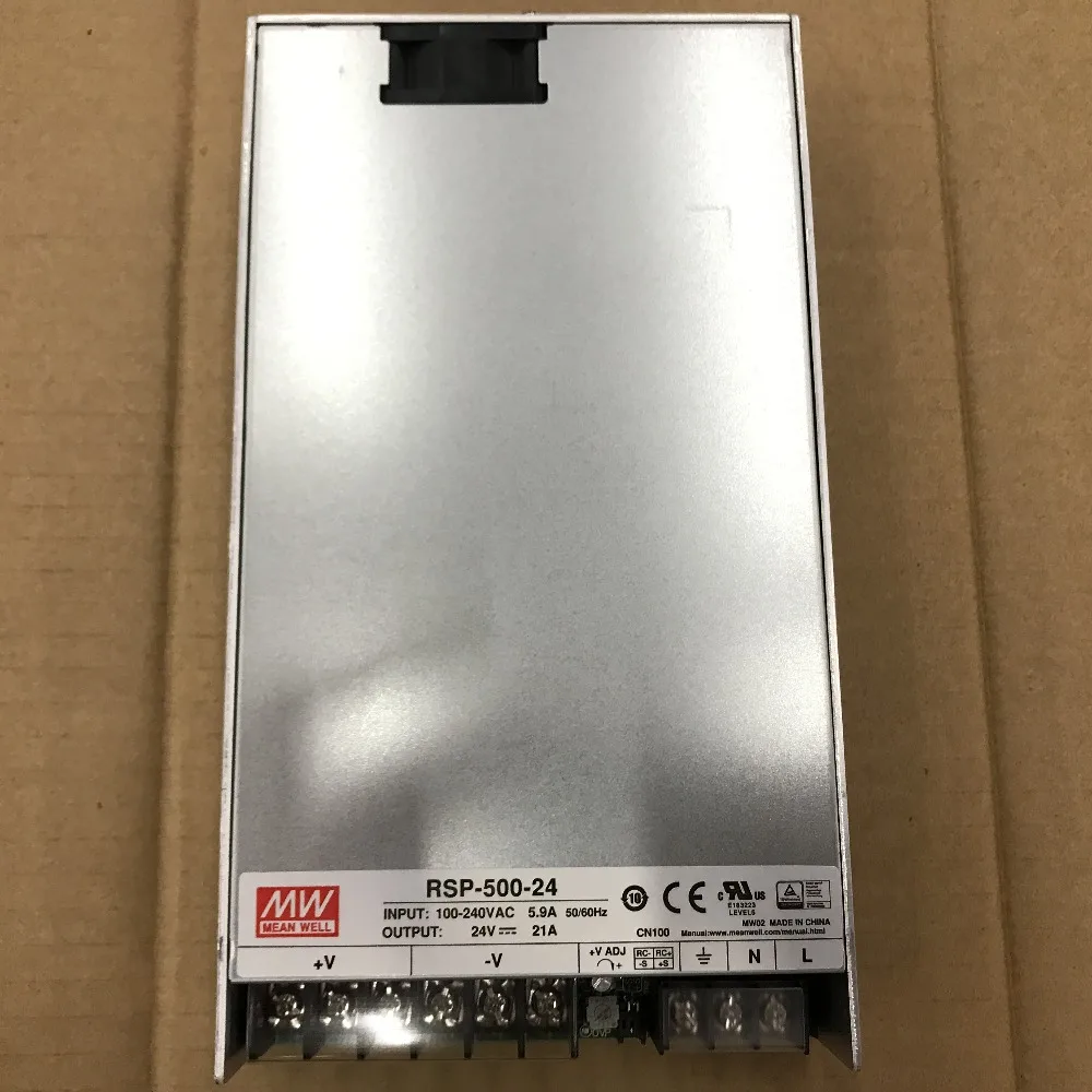 

RSP-500-24 500W 24V21A Single Output with PFC Function