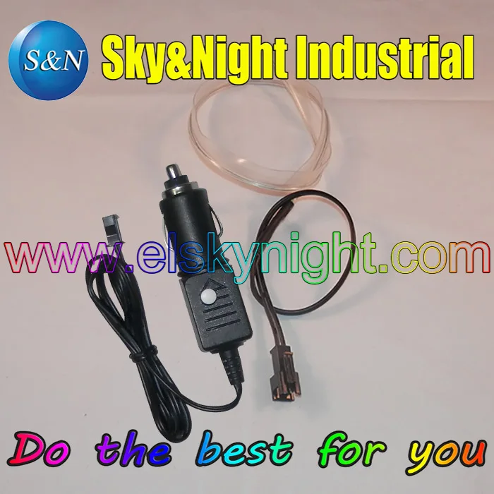 Ice blue EL skirt провод + 12V контроллер с прикуривателем (функции постоянного