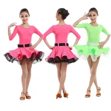 Стиль платье для латинских танцев костюмы сексуальные старший Половина рукава эластичный, Латиноамериканский Танцы платье для девочек костюмы для латио-американских танцев(S-4XL