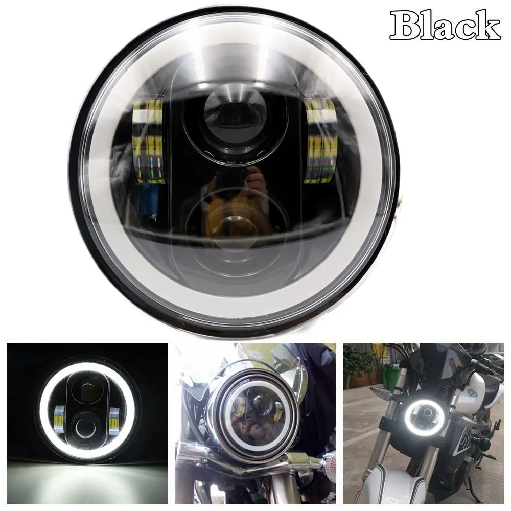 Halo Фара 5 3/4 &quotмотоцикл фара Гриль Крышка для Harley Sportster XL 883 1200 мотоцикл 75 головных