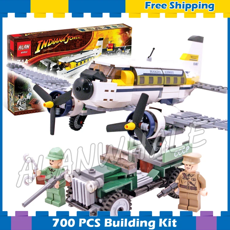 

700pcs Indiana Peril in Peru Irina Spalko Mutt Williams 31003 DIY Model Building Blocks Gifts sets Compatible with Lego