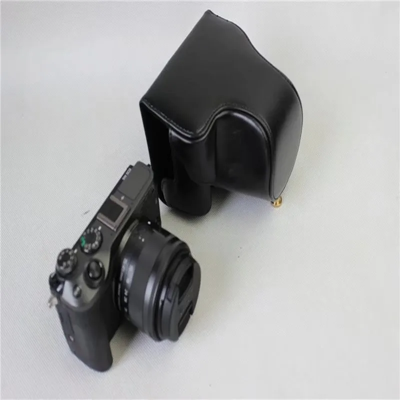Чехол из искусственной кожи для камеры Canon EOS M6 EOSM6 15 45 мм чехол объектива цвет