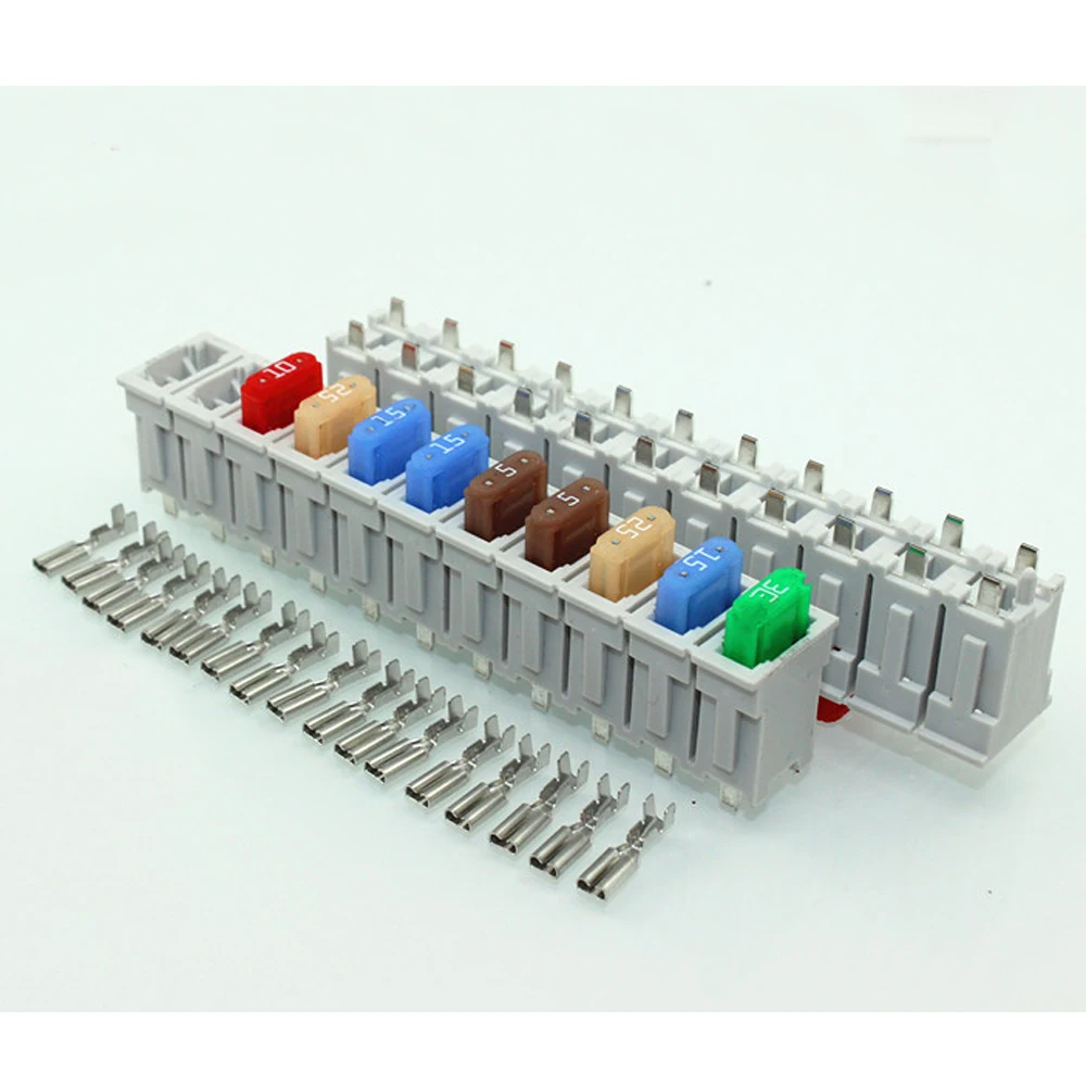 3 Sets 12 Way Multi Channel Small Size ATO Blade Fuse Box Block Holder For Car Truck Auto With Fuses Terminals-in Fuses from Home Improvement on ...