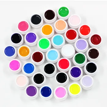 

36 PCS Pure Glue UV Builder Gel Acrylic UV Gel Polish Soak Off Top Coat For Lamp Decoration Excellent Nail Art Tip Kit set