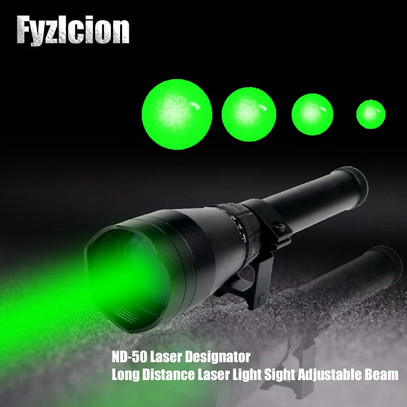 

Fyzlcion Green Laser Hunting Sight Sunsfire ND-50 Laser Designator Long Distance Laser Light Sight Adjustable Beam