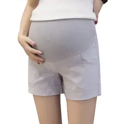 2018 летние шорты для беременных новые хлопковые льняные брюки для беременных женщин волнует джинсовые живот беременности тонкие шорты плюс