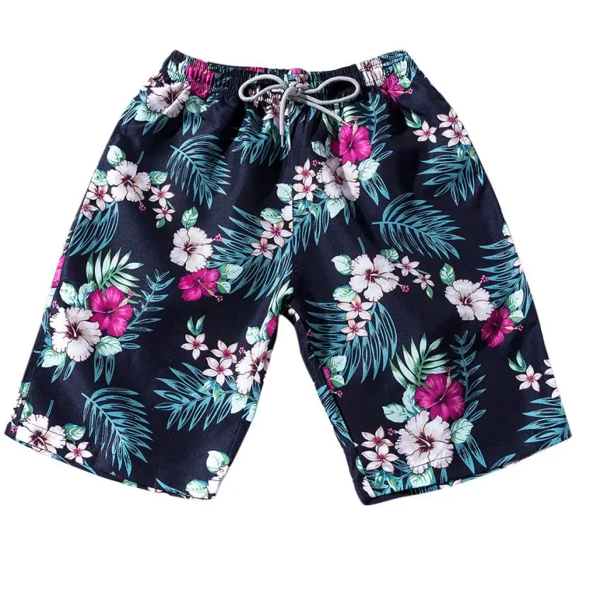 2018 горячая Распродажа плюс Размеры Лето Для мужчин пары пляжные шорты с цветочным принтом Bohe купальники шорты Мужские Шорты для купания